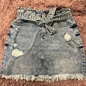 SO Light Blue Denim Skirt
